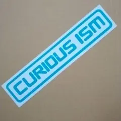 スノーボードショップ CURIOUS ISM キュリアス ステッカー 特大