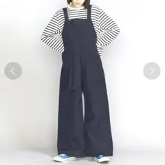 BY コットンナイロン オーバーオール -ウォッシャブル　定価19,800円のサムネイル