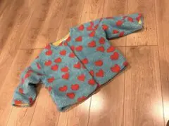 ◆マーキーズ◆ハート　ボア　アウター　ブルー　 110センチ