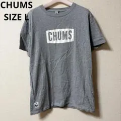 CHUMS チャムス 半袖 Tシャツ グレー ボックスロゴ