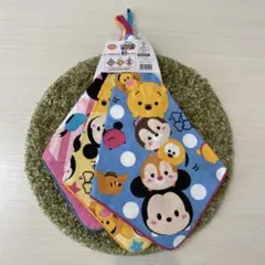 16 新品未使用　ディズニー　ツムツム　ループ付きタオル3枚セット