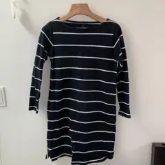 ワンピース　無印　MUJI ボーダー　ブラック　ホワイト
