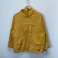 00's vintageイエロー ナイロンジャケット フード付き y2k