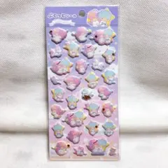 新品未使用　サンリオ　ぷくっとシール　リトルツインスターズ　キキララ