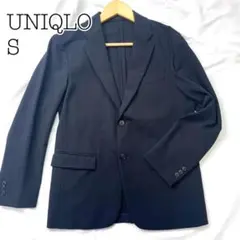 極美品　現行　UNIQLO ユニクロ 感動ジャケット S ネイビー　洗濯可能