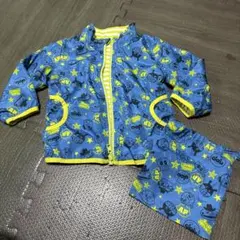 アンパンマン　ジャンバー　90 ブルー　イエローリバーシブル　ウインドブレーカー