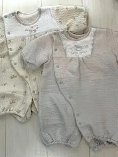 ベビー服　カバーオール　2way バースデイ　2点セット