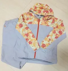 ゴルフ　ルコック　ウィンドブレーカー　セットアップ　花柄