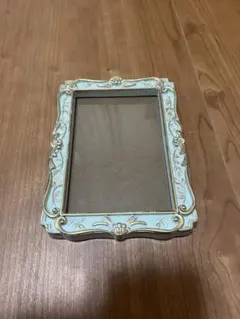 ライトブルーの装飾的な写真額縁