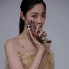 ajew coil strap pinkbeige darkbrown