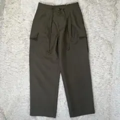 【T.yamai paris】カーゴパンツ オリーブ (1)ウエストゴム