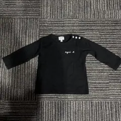 ブラック 長袖カットソー 2 ans（2歳用、80〜90cm）