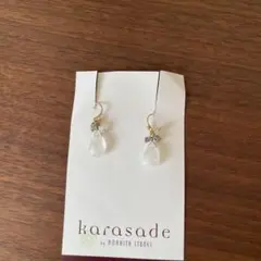 天然石　ピアス　ムーンストーン