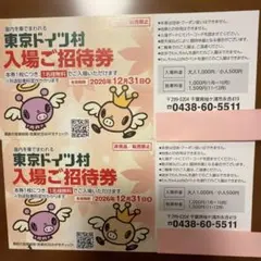 東京ドイツ村★入場ご招待券２枚セットのサムネイル