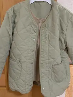 新品タグ付き　サマンサモスモスラーゴム　ボアベスト付キルティングジャケット