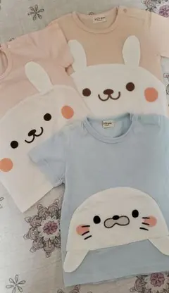 キッズズー　kid's zoo 半袖Tシャツ3枚セット♪90【美品】のサムネイル