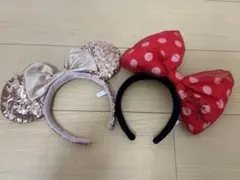 ディズニー　カチューシャ　ミニー