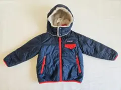 【パタゴニア】ネイビー/レッド 中綿コート フード付き
