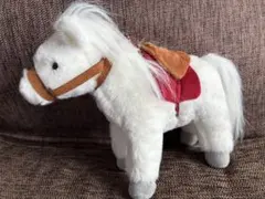 テイクオフ　リアルモア　ポニー　白馬 ぬいぐるみ