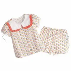 【新品】moimoln セットアップ　アンナブーケトップス＆パンツ　70のサムネイル