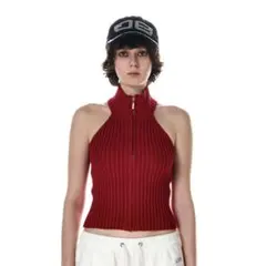beeden HALTER KNIT ZIP UP TOPS
