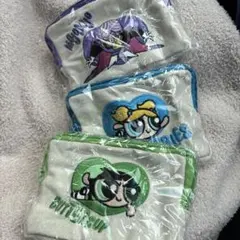 パワーパフガールズ 小型ポーチ 3個セット