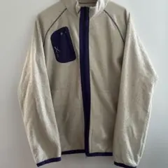 Lサイズ ベージュ フリースジャケット