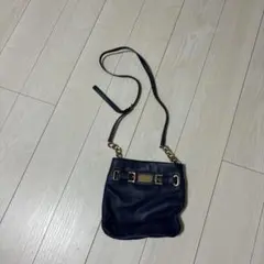 MICHAEL KORS ネイビー ショルダーバッグ