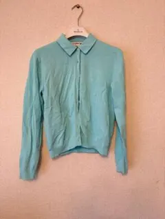 INES DE LA FRESSANGE 水色 長袖カーディガン S