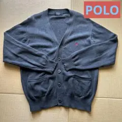 ☆POLO ダークグレー カーディガン L