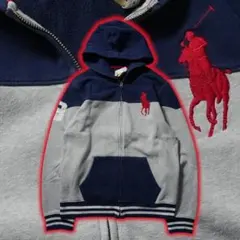 グレーパーカー ジップ