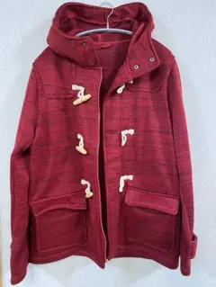【美品】GU XL 赤ダッフルコート トグルボタン
