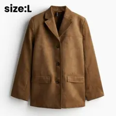 【大人気完売中】H&Mスウェードジャケット