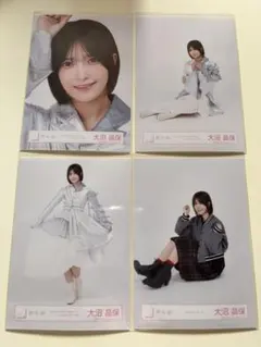 櫻坂46 大沼晶保 生写真 Addiction シルバー衣装、スタジャンコーデ