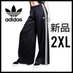 新品★黒2XL★サテンワイドレッグトラックパンツ★ジャージ★常田大希★男女兼