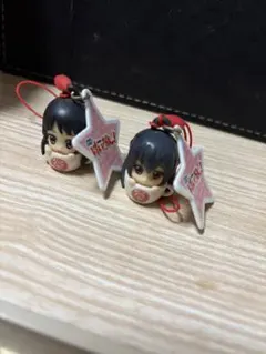 【非売品】けいおん！ 伊藤園 マグカップマスコット ストラップ 澪 梓 2点