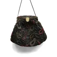 ビーズ刺繍/立体刺繍/ショルダーバッグ/パーティーバッグ