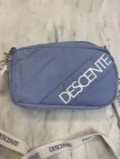 DESCENTE ライトブルー ショルダーバッグ