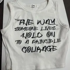 WEGO メッセージプリント タンクトップ F