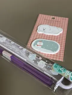 すみっコぐらし　 食洗機対応　おはし＆箸箱　型抜き付箋