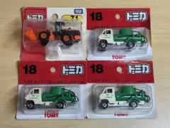 赤箱 トミカ 18 トヨタ ダイナ バキュームカー 1/68 箱無し 日本製
