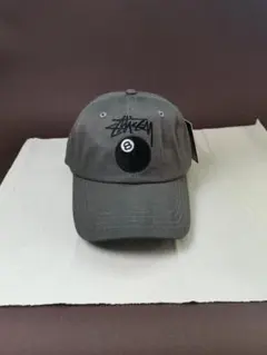 テ*ヨ様 stussy グレー ベースボールキャップ 刺繍ロゴ付き