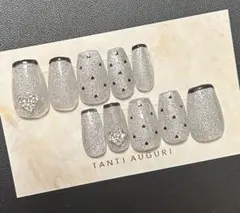 【現品】#19 ネイルチップ マグネット 地雷系 量産型 リボン ハート ドット