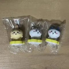 ちいかわ フィギュアスタンプ3点 きゃらパフェ 付録 ハチワレ うさぎセット