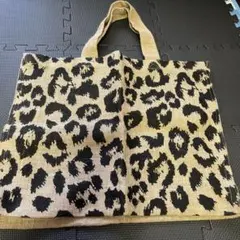 【MAISON BENGAL】レオパード柄 ジュート トートバッグのサムネイル