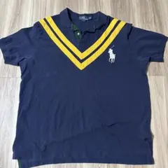 Polo by Ralph Lauren ネイビー Vネックポロシャツ XXL