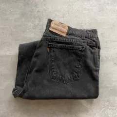90s USA製 美品 ブラックデニム リーバイス 550 W40 L32