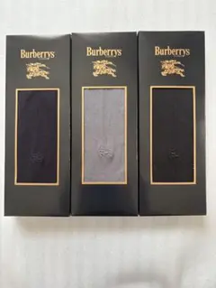 Burberrys 旧ロゴ メンズ靴下 3足セット 25cm 箱付のサムネイル