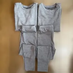 ユニクロ　キッズ　極暖ヒートテックTシャツ　タイツ　120 4枚セット