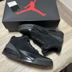 【美品】AIR JORDAN 3 RETRO “BLACK CAT” 29cm